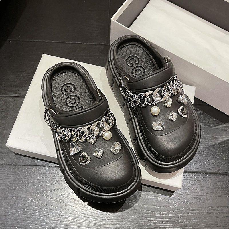 Fashion Platform Slippers Summer Women's Sandals 6cm Wedges Ladies Outdoor Clogs Thick Street Beach Slides Girls Flip Flops Garden Shoes