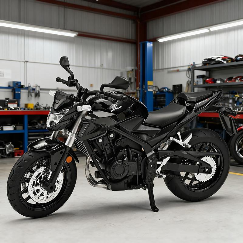 Nový 1/12 Honda CB400F Slitina Model Motocyklu Tlumiče Nesoucí Osvětlení Sběratelská Hračka Auto Dárek pro Dítě