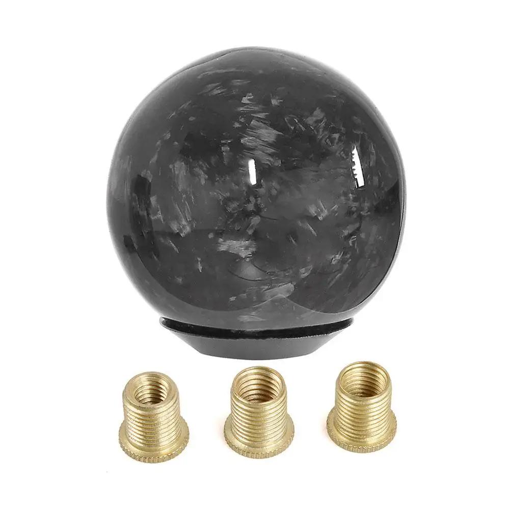 Universal Car Carbon Fiber Manual Gear Shift Knob Stick Shifter Knobs Shape Lever MT AT Gearstick Cylindrical Y2Q2
