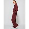 Women Stand Collar Zipper Long Sleeve Casual Sports Two Piece Sweatshirt And Pants Set