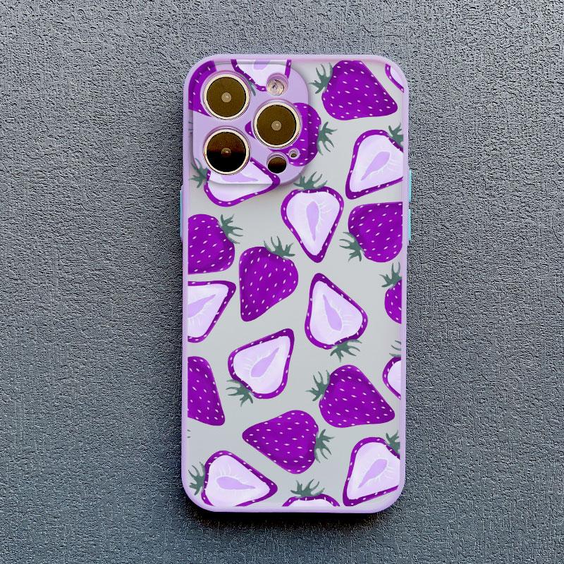 Color Fruits Banana Strawberry Phone Case For iPhone 14 13 12 11 Pro Max Mini 15 Pus Pro Max X XS XR 7 8 Plus Shockproof Covers