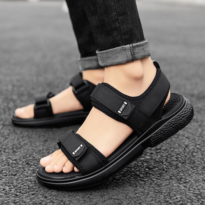 Men's Sandals Driver Male Thick Soles Summer Breathable Versatile Simple Trend