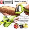3-in-1 Peeler for Kitchen Multifunction Peelers Julienne Peeler+Serrated Peeler Peeler Vegetable Peeler Carrot Potato