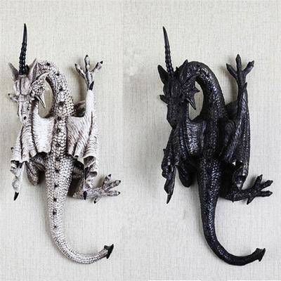 Resin Sculpture Flying  Figure Wall Hanging Decor Monster Models Villa Home Figurines Outdoor Garden Decoration