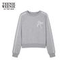 Teenie Weenie Women's Lace Patchwork Raglan Sweatshirt