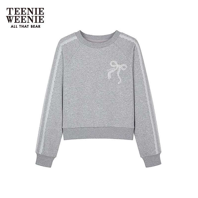 Teenie Weenie Women's Lace Patchwork Raglan Sweatshirt