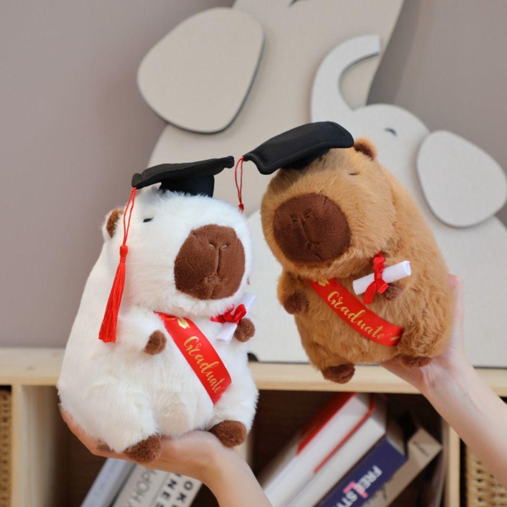 Gift for Graduates Cartoon Capybara Toy Doll Plush Simulation Capibara Cute Capybara Plush Toy