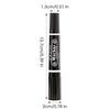 Double-Ended Oil-Based Markers,Large-Tip Pen Refillable High-Capacity Logistics Marker, 6mm-1mm Nib,Quick-Drying,Non-Erasable