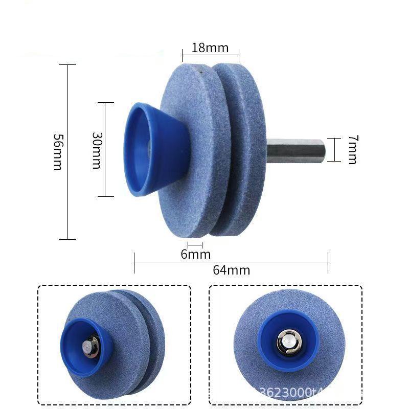 Industrial Lawnmower Blade Sharpener with Double-Layer Grinding Head