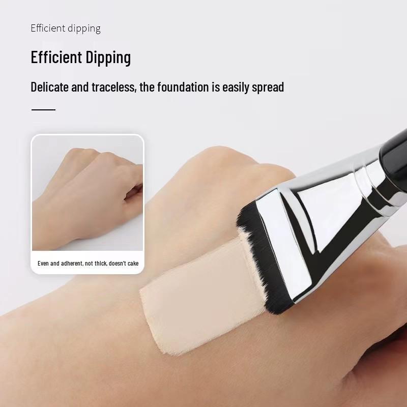 New Purple Ultra-Thin Flat Head Foundation Brush