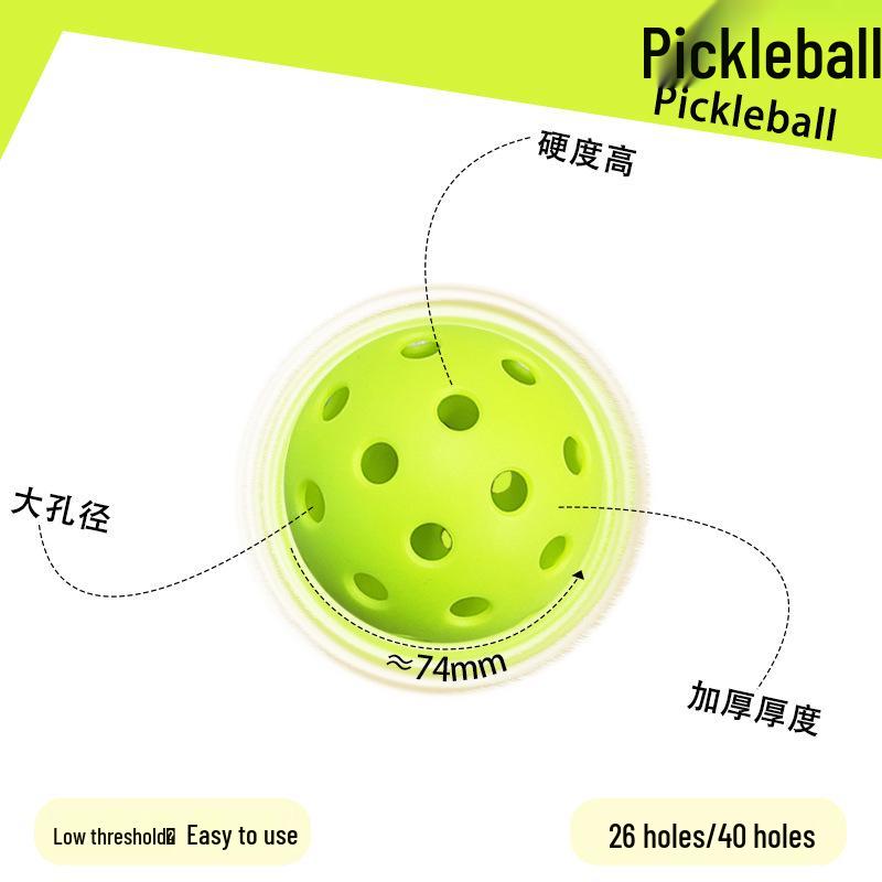 Crazy Pickleballs: Multicolor 40/26-hole 74MM TPE Injection Molded Pickleballs