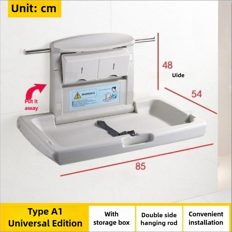 Multifunctional Newborn Diapers Changing Table Nursery Room Baby Care Table Foldable Baby Lounge Chair Wall Mounted