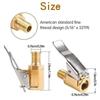 Portable Tire Nozzle Clamp Inflatable Pump Connector Car Tire Air Chuck Inflator Compressor Can Be Deflated Valve Adapter