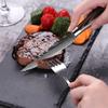 Western Steak Knife Damascus Pattern Stainless Steel Serrated Carving Knife Multi-functional Restaurant Tableware Chef's Knife