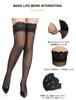 Garter Plus Gorgeous Lace Floral Stockings with Silicone Durable and Thin [ohyeah] Stockings, Tights, Size, Non-Slip, Over-the-Knee Stockings, Cute,