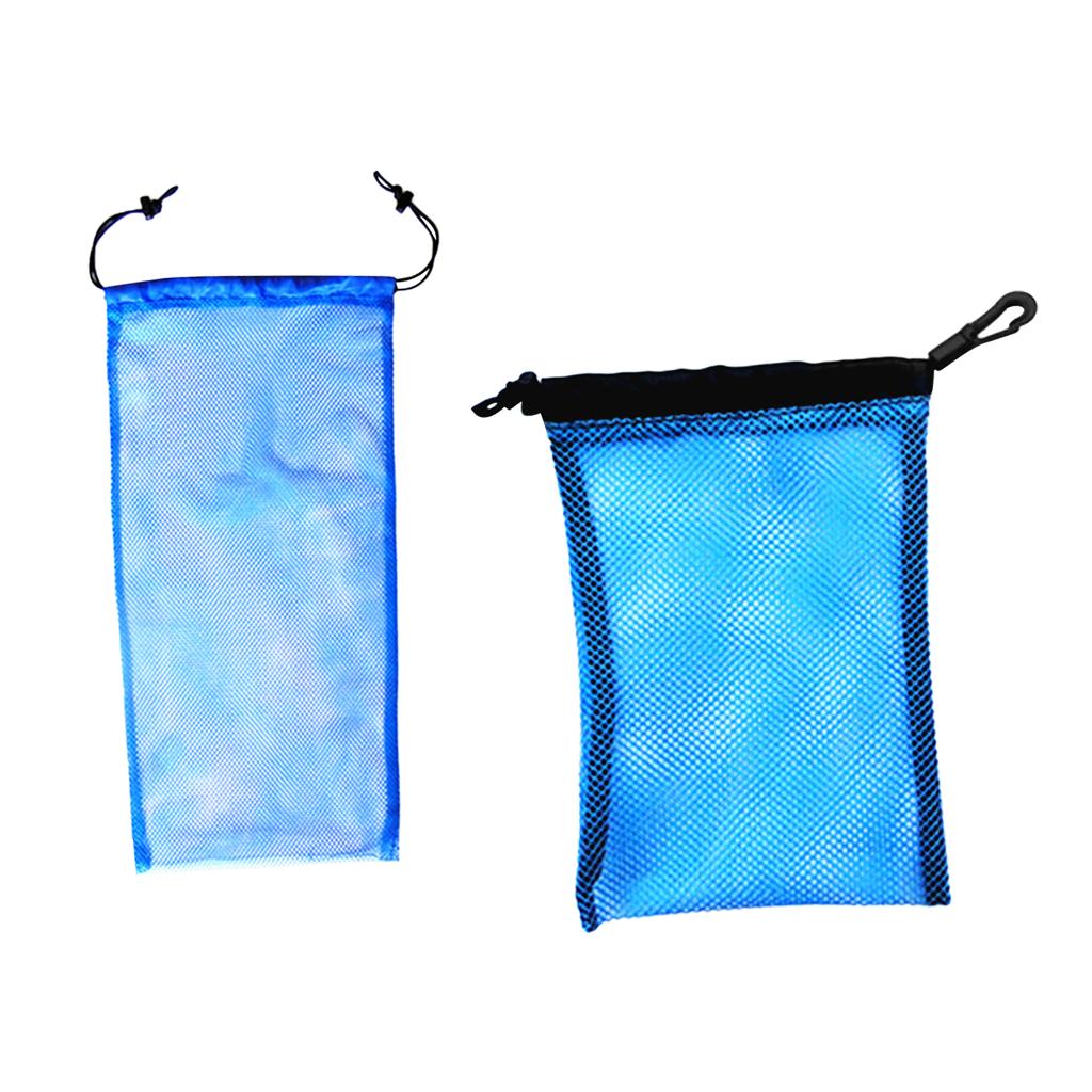 Buy 2 Pieces Snorkel Scuba Dive Swim Mask Flippers Storage Mesh Bag