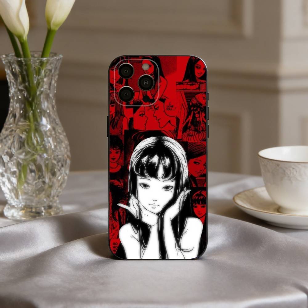 Movie H-Horror T-Tomie-E Phone Case For iPhone 17pro,16,15,14,13,12,11 Plus,Pro Max,XS,Soft Silicone Black Cover