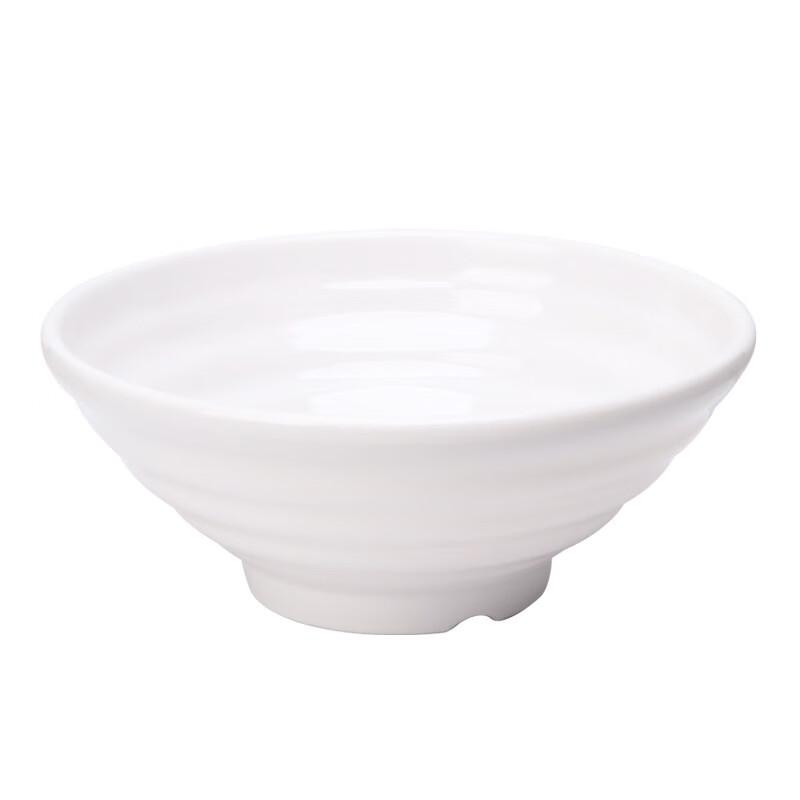 White Ribbed Ajisen Noodle Bowl Set