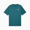 Puma ESS RELAXED SMALL NO. 1 LOGO Turquoise Men's T-shirt 68915341 R L