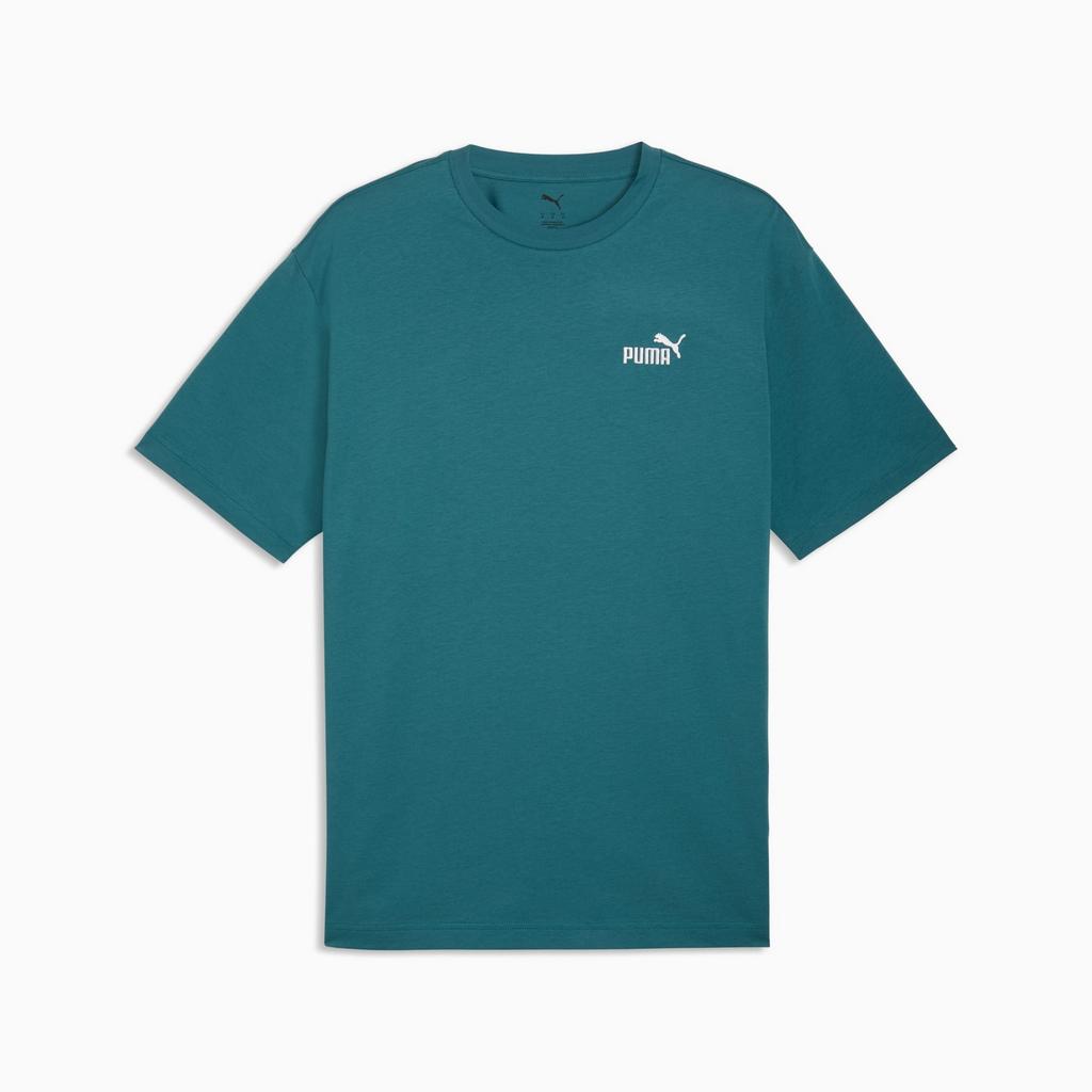 Puma ESS RELAXED SMALL NO. 1 LOGO Turquoise Men's T-shirt 68915341 R M