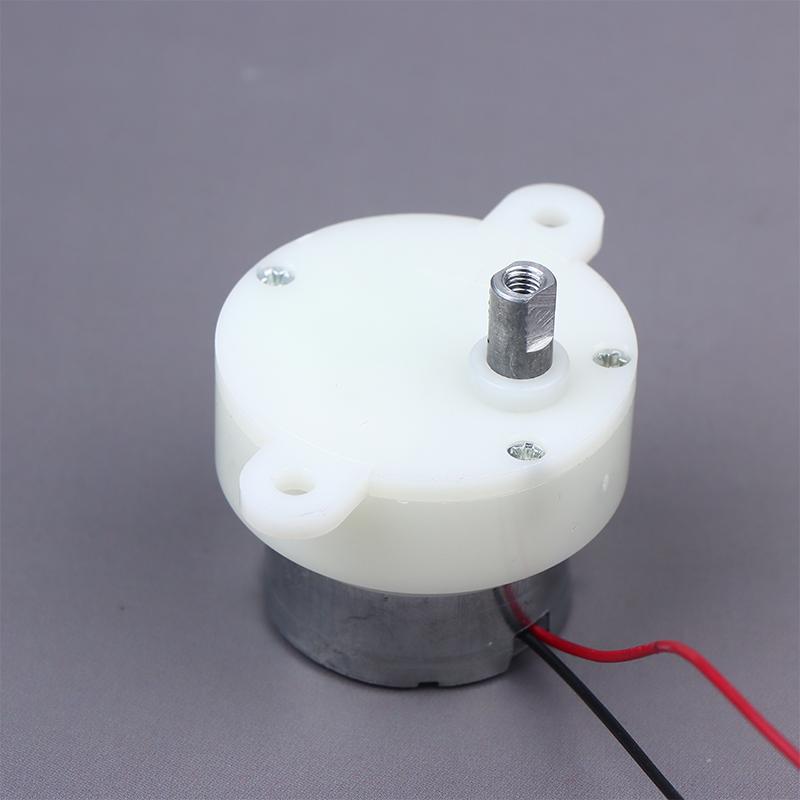 Dc 3V-7.4V 5V 12Rpm Slow Speed Mini 300 Gear Motor Micro 32Mm Plastic Gearbox Gear Reduction Motor Diy Stage Lights Toy Model