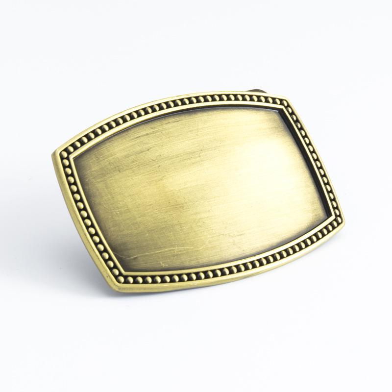 Zinc Alloy Plain Belt Buckle Square DIY Simple and Elegant Buckle Fashion Casual Skate Board Buckle золотой
