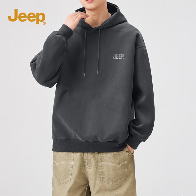 Jeep Men's Heavyweight Hooded Sweatshirt