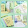 200 fogli Linea Post-it 4 Colori Portatile Studente Segnapagina Scrittura Post-it Autoadesivo Facile da Applicare Blocco note