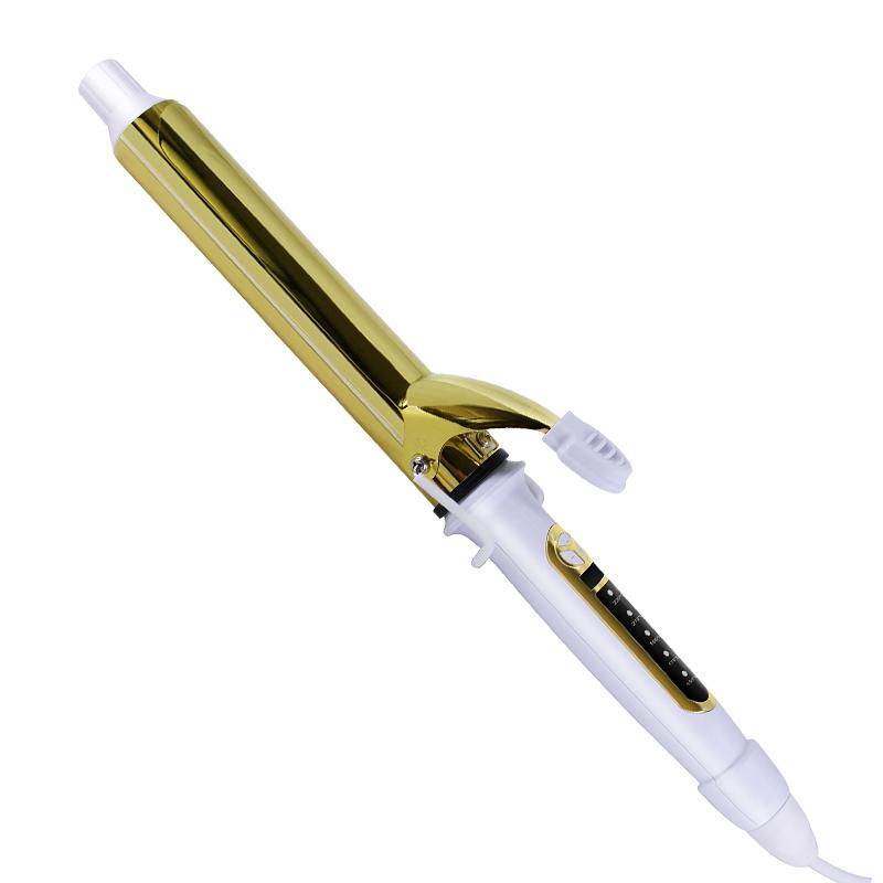 

Стайлер для завивки волос с керамическим покрытием 25mm-UK Plug золотой