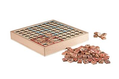 Kiyoraka NS-D01 Brädspel "Hjärnträning Sudoku" Pussel, Visdomsspel Leksak, Tidsfördriv Gåva, Träfärg