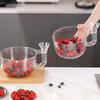 Automatic Washer Bowl Portable Fruit Cleaner With Strainer Fast Draining Kitchen Colander Rinser Fruit Wash Basket Berries Wash