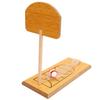 Wooden Desktop Basketball Game Finger Basketball Hoop Shooting Toy for Parent Child Interaction
