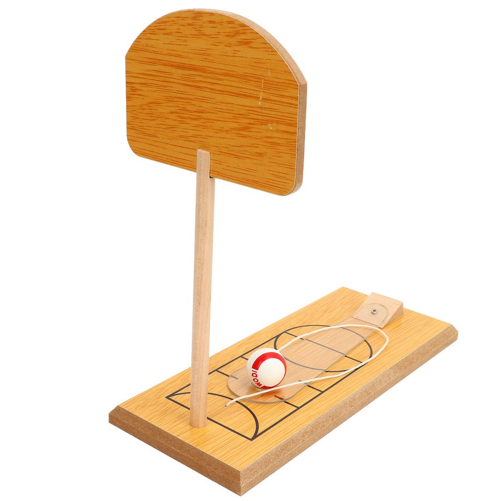 Wooden Desktop Basketball Game Finger Basketball Hoop Shooting Toy for Parent Child Interaction