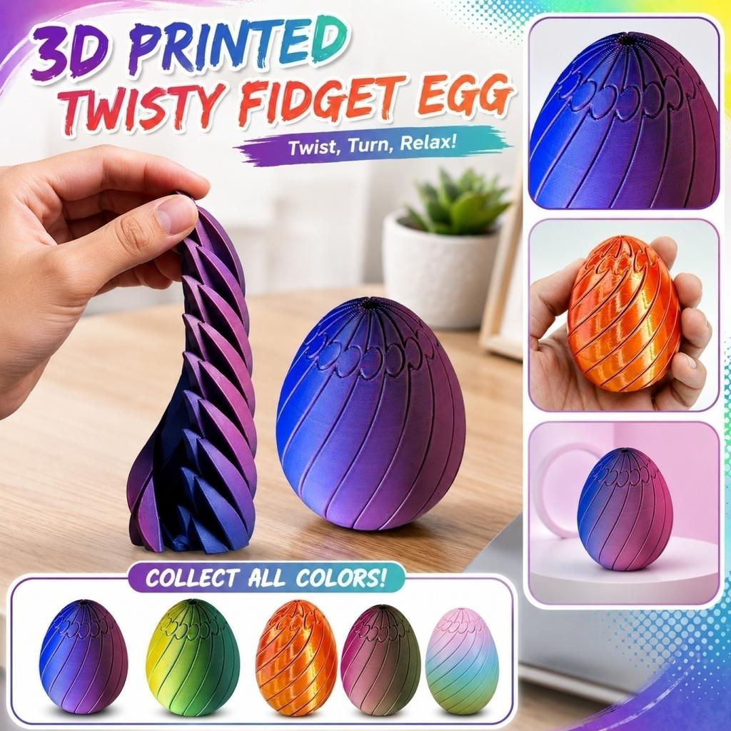 3D Printed Toy Stress Egg