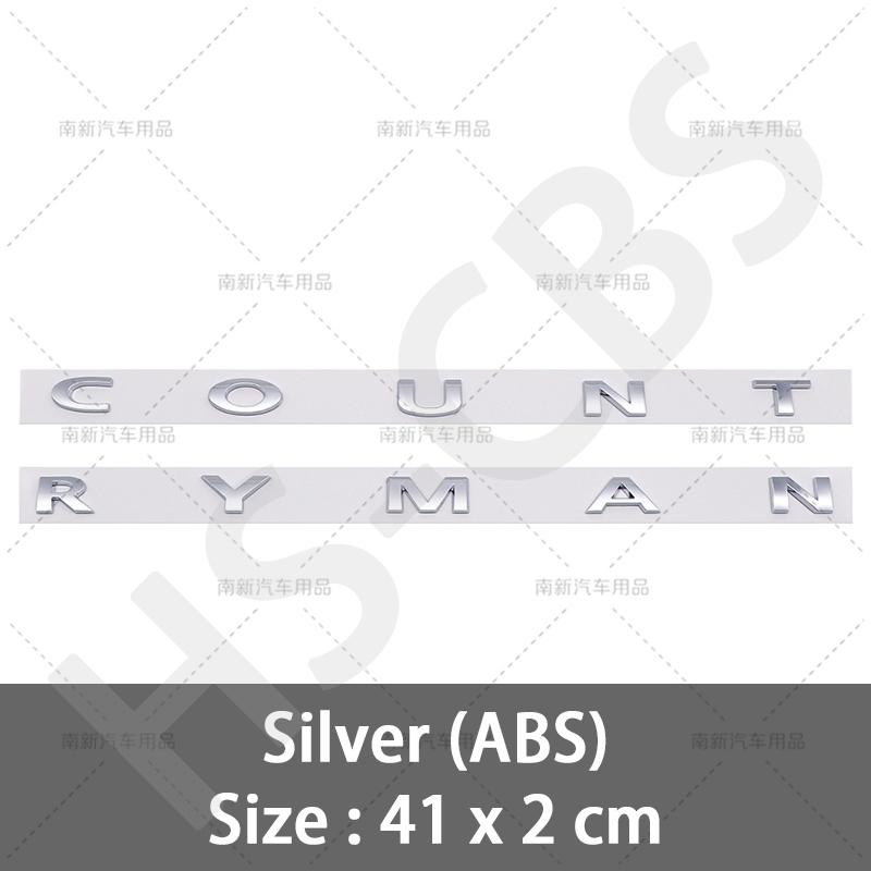 ABS Carbon Fiber Pattern Clubman Logo Countryman Letters Emblem Sticker Car Trunk Badge For F54 F55 F56 R55 R56 R60 F60 R52 R50
