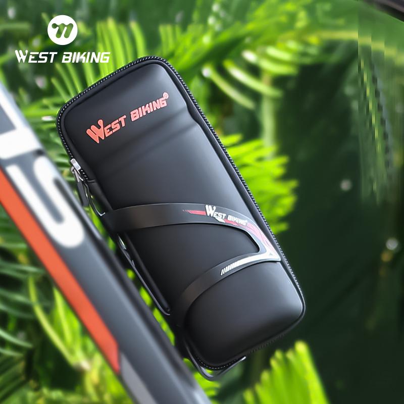 WEST BIKING Bicycle Tools Bag Bike Storage Box Portable Bicycle Bottle Tool Pouch Waterproof Road MTB Cycling Bike Repair Bag