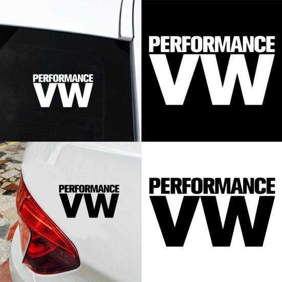 

ПРОИЗВОДИТЕЛЬНОСТЬ VW Светоотражающие наклейки на окна кузова автомобиля Наклейка Украшение чёрный