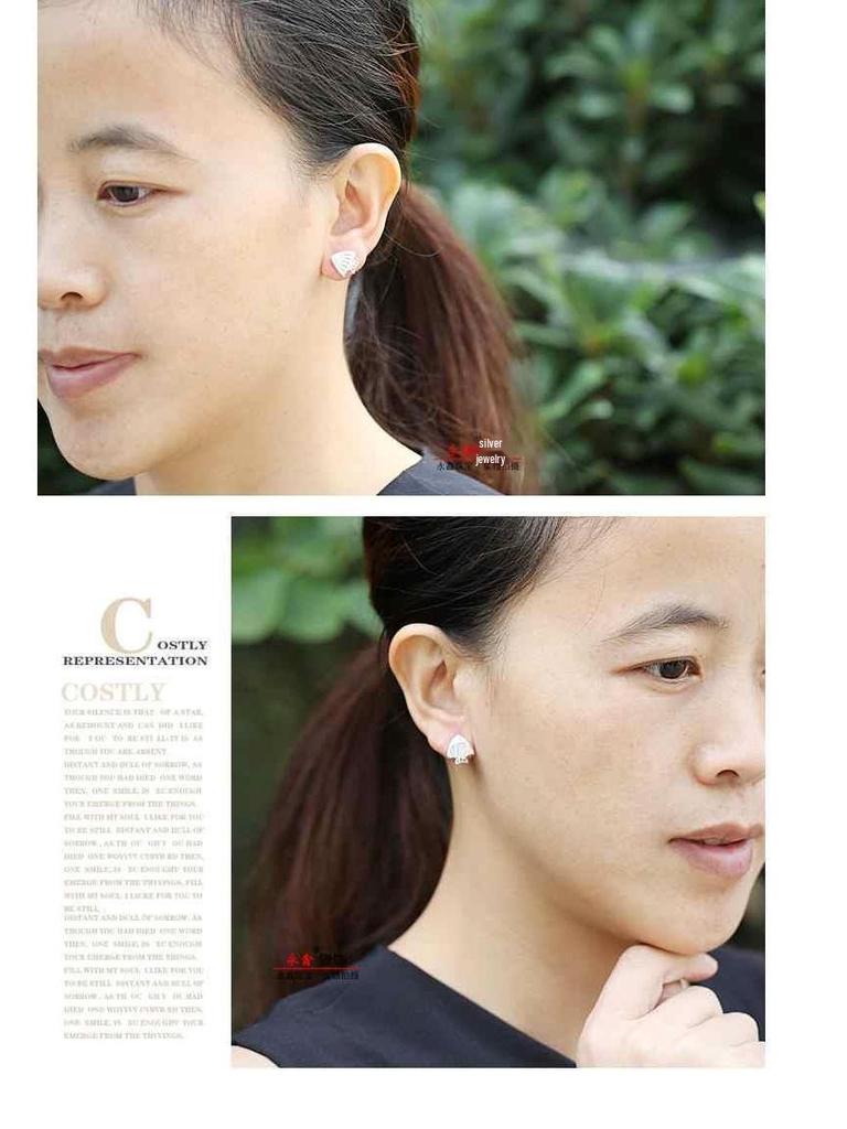 Clownfish Design 999 Pure Silver & Zirconia Hook Earrings for Women - Breathable, Anti-Allergenic, and Comfortable.