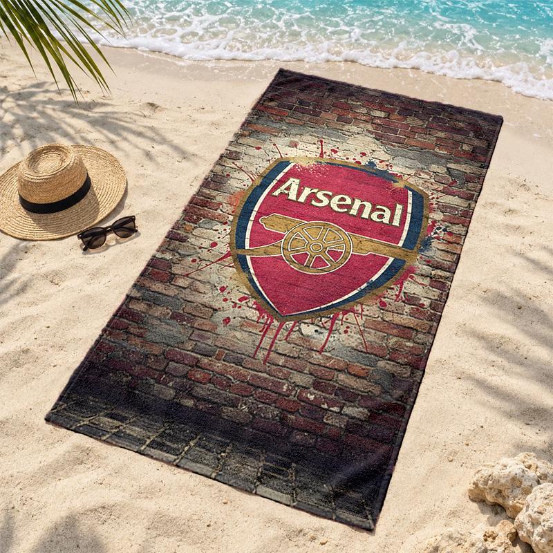 Arsenal F.C. Microfiber Beach Towel Quick Dry Sand Free Lightweight Beach Towels for Travel Swimming Camping