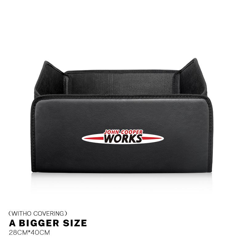 Car Trunk Storage Bag Leather Camping Box Collapsible For BMW Mini Works Cooper F54 F55 F56 F57 F60 R50 R52 R53 R55 R56 R57 R58