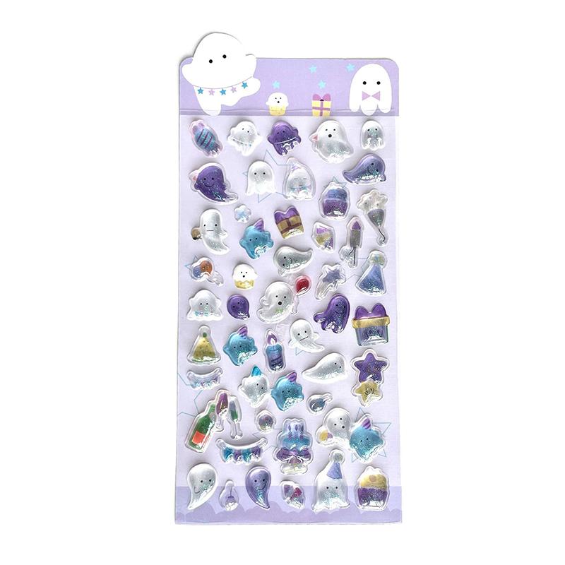 Cartoon 3D Relief Diamond Gemstone Stickers Kawaii Diy Mobile Phone Decoration Stickers Creative Puffy Pvc Stickers Gifts