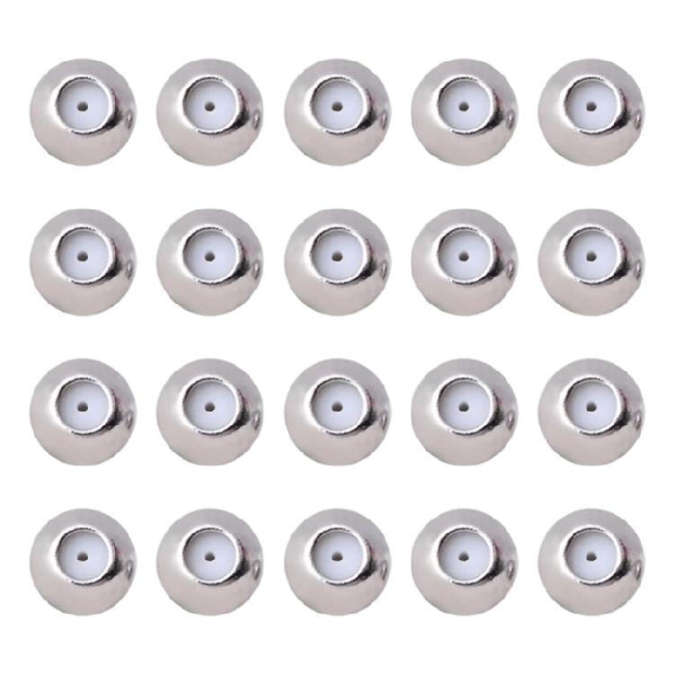 20Pieces Safe Lock Earring Backs Locking Earring Backs Earring Plugs Earring Backs Ear Jewelry Accessories Earring Part 3mm белый