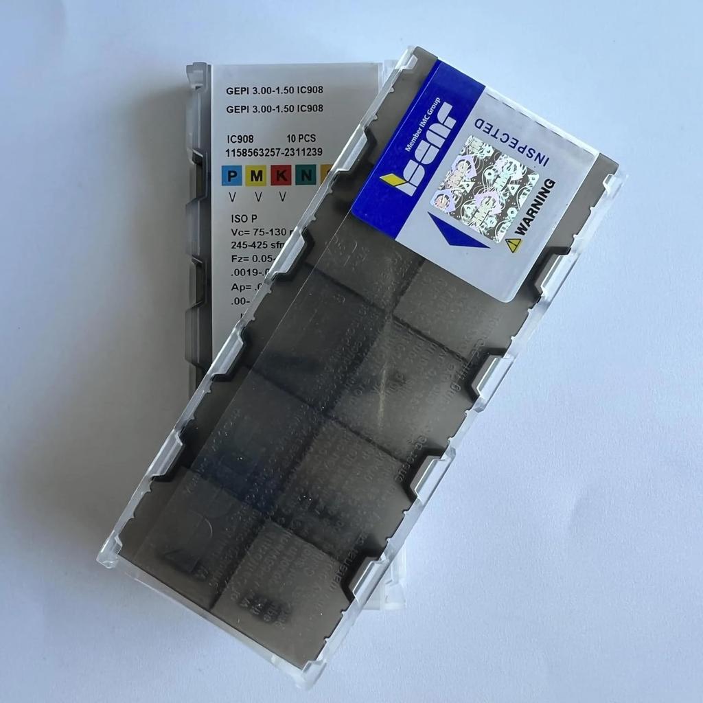 GEPI3.00-1.50 IC908 /Industrial indexable Carbide Inserts 10 PCS