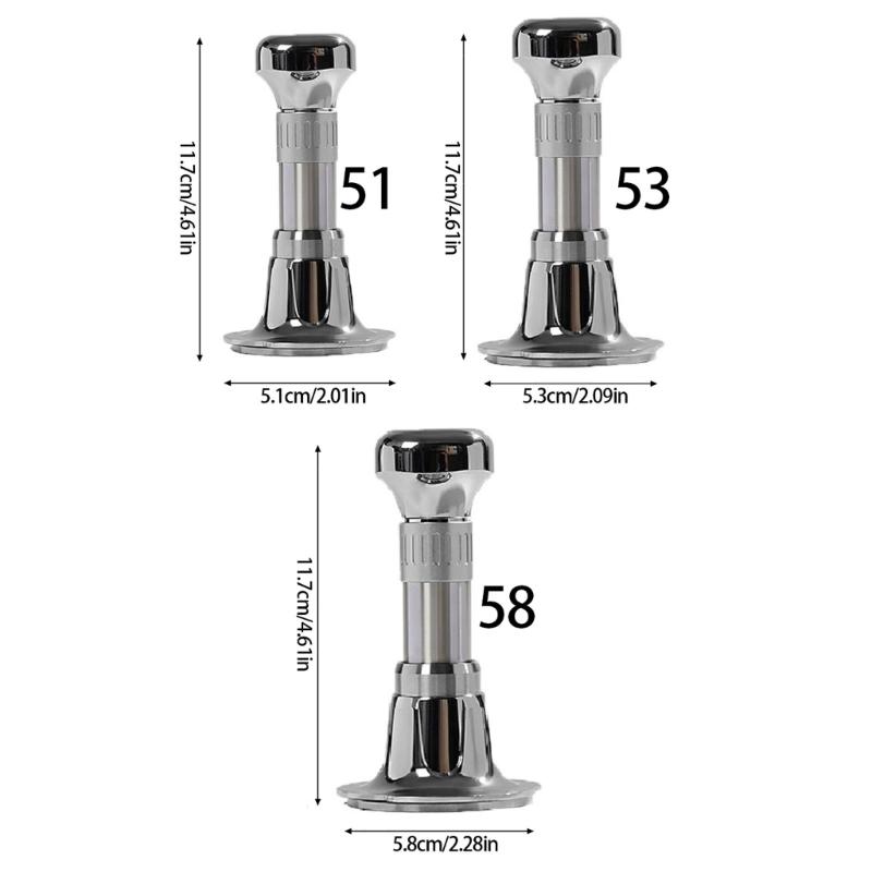 Adjustable Constant Pressure Coffee Tamper Stainless Steel Spring Load Espresso Tool Ergonomic Handle For Baristas Use