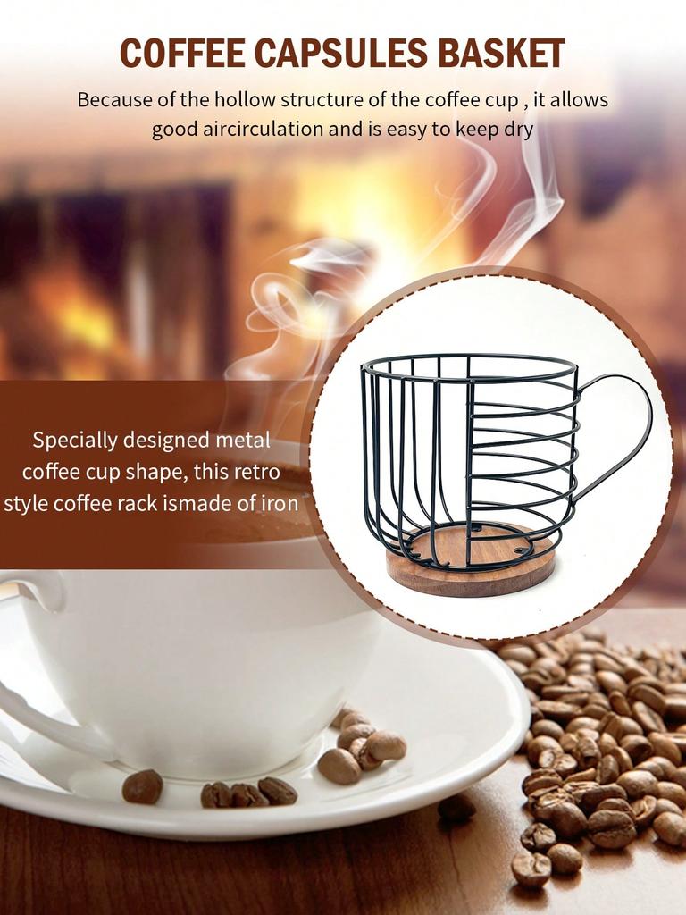 Držáky na kávové kapsle Leeseph na pult, moderní dekorace na kávový košík na kuchyňskou linku, držáky na espresso kapsle, kávové příslušenství