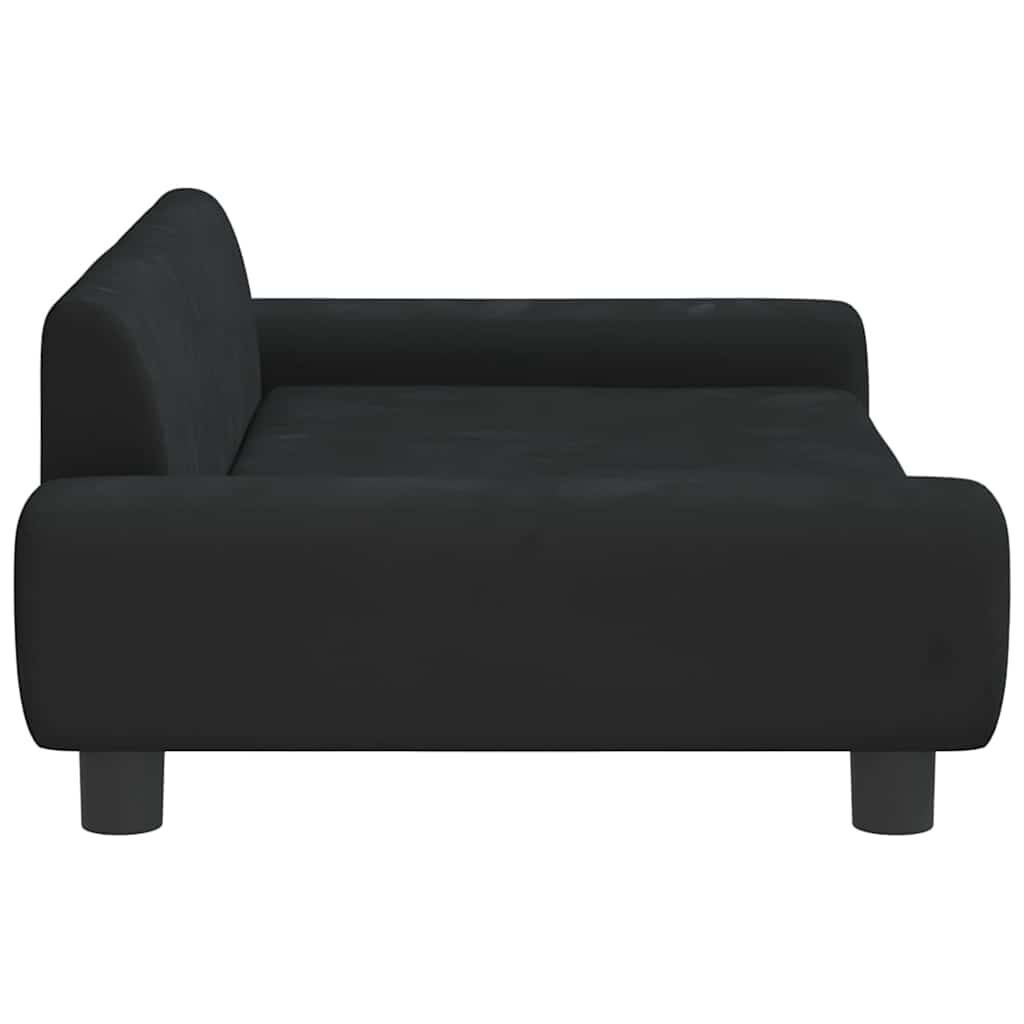 vidaXL Dog Bed Black 100x54x33 cm Velvet