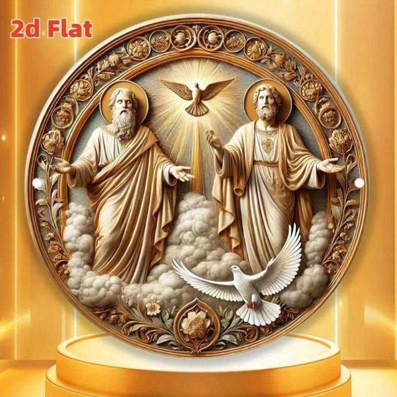 Decorative Metal Wall Art Sign Tin Painting 20x20 cm