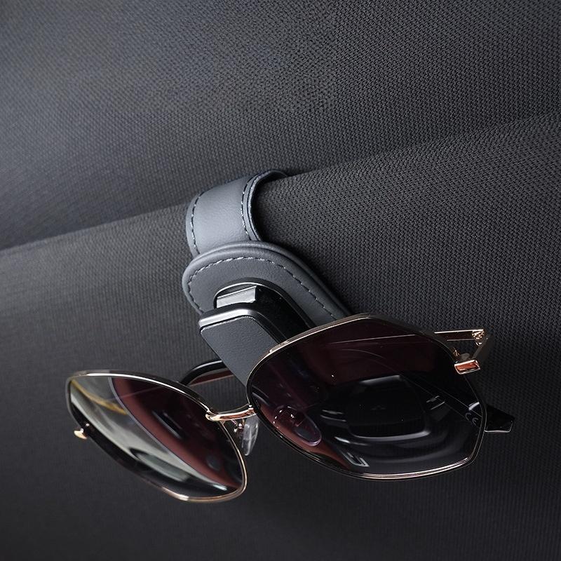 1Pcs Car Sun Visor Glass Storage Car Interior Supplies Auto Glasses Holder Car Ticket Sunglasses Holder