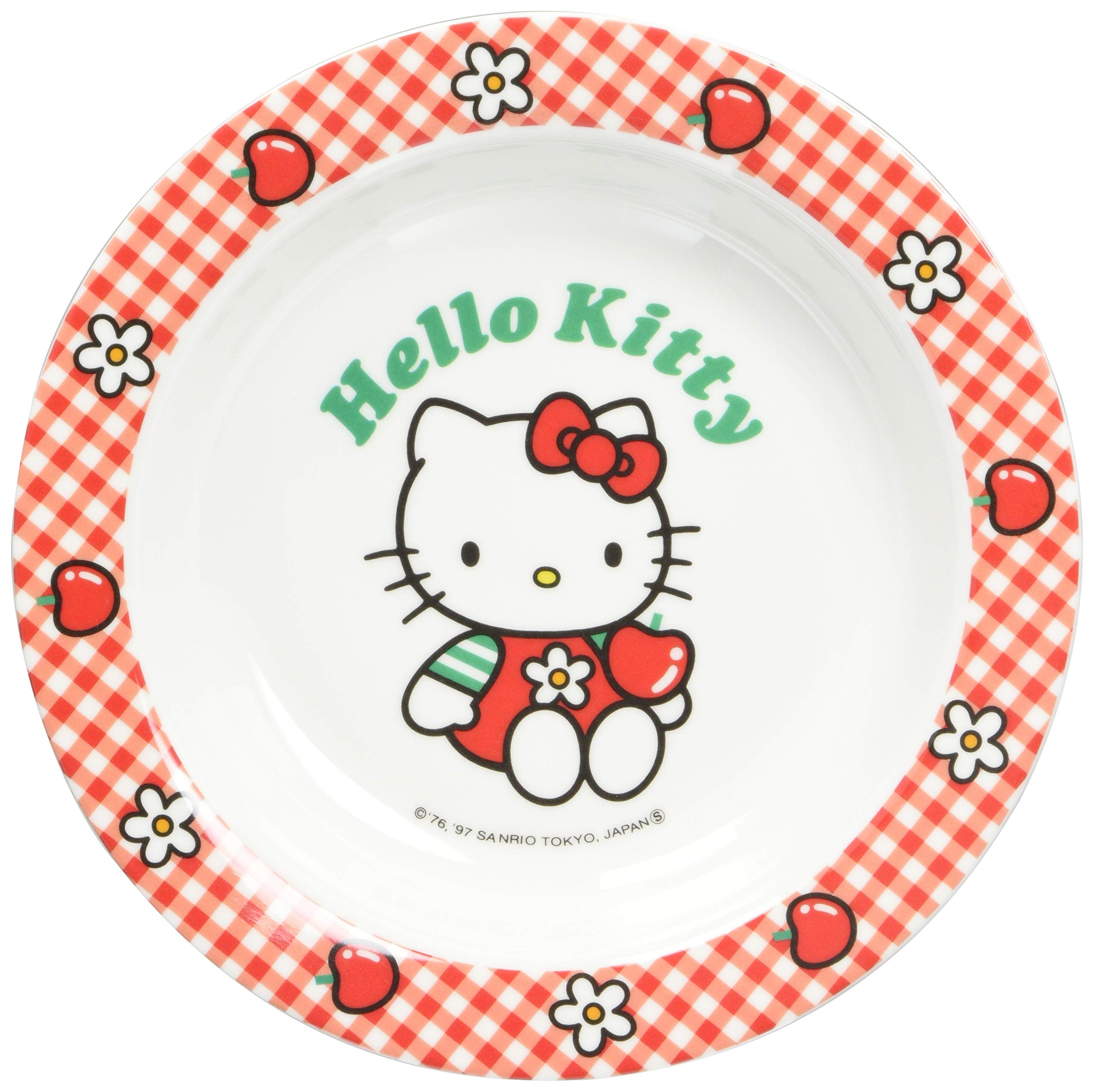 

Seibu Shoji Daiwa Children s Tableware [New Kitty] Curry Plate (Gingham) Melamine Resin Japan RKL22