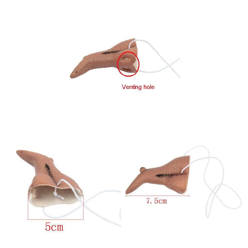 Halloween Prank Witch Nose Costume Prop Funny Scary Long Nose Trick Toy for Adults Kids Party Cosplay